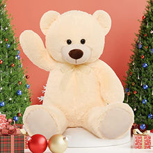 Load image into Gallery viewer, MorisMos Giant Teddy Bear Stuffed Animal Plush, 35.4 inches Big Teddy Bear, Soft Plush Toy, Plush Teddy Bear Stuffed Animal for Girlfriend Kids on Valentines Christmas Birthday Party, Beige
