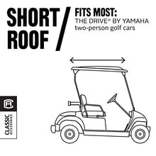 Load image into Gallery viewer, Classic Accessories Fairway Golf Cart FadeSafe Enclosure For Yamaha, Short Roof, Khaki
