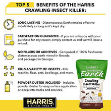 Load image into Gallery viewer, HARRIS Diatomaceous Earth Crawling Insect Killer, 4lb with Powder Duster Included Inside The Bag
