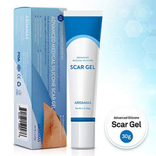 Load image into Gallery viewer, Aroamas Silicone Scar Gel, 30g, Silicone Scar Gel for Surgical Scars, for Face, Scar Gel with Silicone for Keloids, C-Section, Cosmetic Procedures, Burns, Injuries
