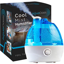 Load image into Gallery viewer, AquaOasis™ Cool Mist Humidifier {2.2L Water Tank} Quiet Ultrasonic Humidifiers for Bedroom &amp; Large room - Adjustable -360° Rotation Nozzle, Auto-Shut Off, Humidifiers for Babies Nursery &amp; Whole House
