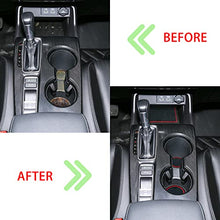 Load image into Gallery viewer, OMIMO Cup Holder Insert Fit for Honda Civic Accessories 2022+ 11th Gen Sedan Center Console Mat, Door Pocket Liners, Custom Interior Non-Slip Anti-Dust Pad, Rubber Mat (18 Pcs, Red Trim)
