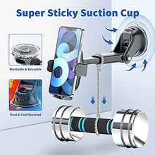 Load image into Gallery viewer, 3-in-1 Suction Cup Phone Holder Windshield/Dashboard/Air Vent, Oqtiq Dashboard &amp; Windshield Suction Cup Car Phone Mount with Strong Sticky Gel Pad, Compatible with iPhone, Samsung &amp; Other Cellphone

