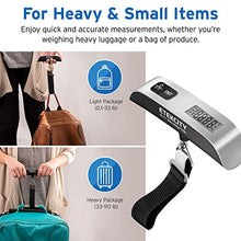 Load image into Gallery viewer, Etekcity Luggage Scale, Digital Portable Handheld Suitcase Weight for Travel with Rubber Paint, Temperature Sensor, 110 Pounds, Battery Included

