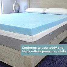 Load image into Gallery viewer, Sure2Sleep Gel Swirl Memory Foam Mattress Topper Made in USA 2-Inch (Twin)
