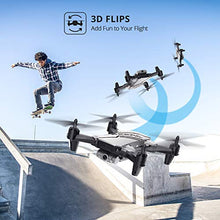 Load image into Gallery viewer, DEERC D20 Mini Drone for Kids with 720P HD FPV Camera Remote Control Toys Gifts for Boys Girls with Altitude Hold, Headless Mode, One Key Start Speed Adjustment, 3D Flips 2 Batteries, Silver
