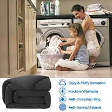 Load image into Gallery viewer, COSYJOY All-Season Queen Size Soft Down Alternative Quilted Comforter Grey Down Alternative Comforter Hotel Collection Reversible Duvet Insert with Corner Tabs,Warm Fluffy Hypoallergenic
