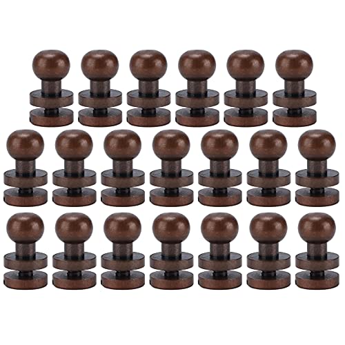 Load image into Gallery viewer, 20Pcs Round Head Rivets, Luggage Hardware Accessories Portable Good Toughness Round Head Stud Screws Nails for DIY Leather Crafts/Shoes/Bag//Clothe(7X6mm)