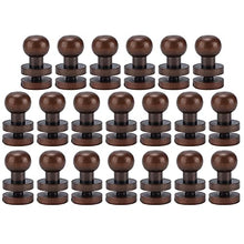 Load image into Gallery viewer, 20Pcs Round Head Rivets, Luggage Hardware Accessories Portable Good Toughness Round Head Stud Screws Nails for DIY Leather Crafts/Shoes/Bag//Clothe(7X6mm)
