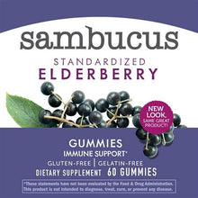 Load image into Gallery viewer, Nature&#39;s Way Sambucus Elderberry Gummies, 60 Gummies (2-Pack)
