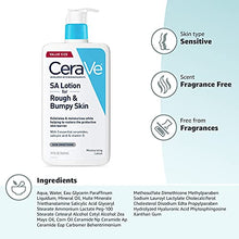 Load image into Gallery viewer, CeraVe SA Lotion for Rough &amp; Bumpy Skin | Vitamin D, Hyaluronic Acid, Lactic Acid &amp; Salicylic Acid Lotion | Fragrance Free &amp; Allergy Tested | 19 Ounce
