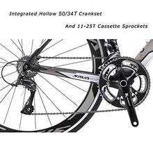 Load image into Gallery viewer, SAVADECK Carbon Road Bike, Warwinds3.0 700C Carbon Fiber Racing Bicycle with SORA 18 Speed Derailleur System and Double V Brake (Blue,52cm)
