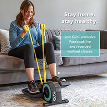 Load image into Gallery viewer, Cubii JR1 Seated Under Desk Elliptical Machine for Home Workout, Mini Elliptical, Desk Bike Pedal Exerciser, Whisper Quiet, Under Desk Pedal Exerciser w/Adjustable Resistance &amp; LCD Display - Aqua
