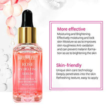 Load image into Gallery viewer, Rose Face Serum, BREYLEE Moisturizing Serum Hydrating Face Serum Rose Essence with Rose Petals Extract Hyaluronic Acid Trehalose B5 Vitamin Alcohol Free Facial Skin Care(17ml,0.6fl oz)
