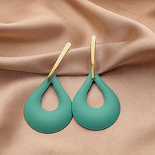 Load image into Gallery viewer, Edil Fantas 14K Gold Plated Giant Drops of Water Fashion Trend Earrings for Women Light Weight Birthday Valentine's Day Mothers Day Christmas Gift
