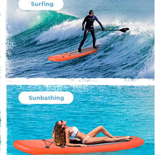 Load image into Gallery viewer, 10&#39;×6&quot; Stand up Paddle Board sup Inflatable Non-Slip Deck pad Ultra-Light Standing Boat sup Accessories Waterproof Bag, Backpack Leash Hand PUM Repair kit fin Youth Adult (Orange)
