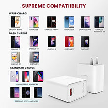 Load image into Gallery viewer, VELOGK [2-Pack] Warp Charger Kit 30W[5V/6A] for Oneplus 8 Pro/8/7 Pro/7T/7T Pro/7/6T/6/5T/5/3T/3/Nord N10 5G, 2X Fast Warp/Dash Charger Adapter + 2X Type C Warp Charging Cables(3.3ft/1m)
