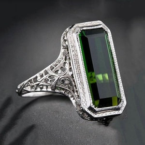 JewelryPalace Huge 8.2ct Emerald Women Men 925 Silver Ring Engagement Wedding Prom #Emerald (7)