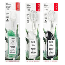 Load image into Gallery viewer, RADIUS Big Brush BPA Free &amp; ADA Accepted Toothbrush Designed to Improve Gum Health &amp; Reduce Gum Issues - Right Hand - Midnight Sky/ Marble/ Soda Pop Eco Grind - Pack of 3
