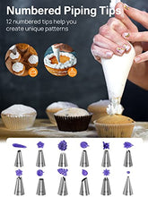 Load image into Gallery viewer, Kootek Cake Decorating Kits Supplies with Cake Turntable, 12 Numbered Cake Decorating Tips, 2 Icing Spatula, 3 Icing Smoother, 2 Silicone Piping Bag, 50 Disposable Pastry Bags and 1 Coupler
