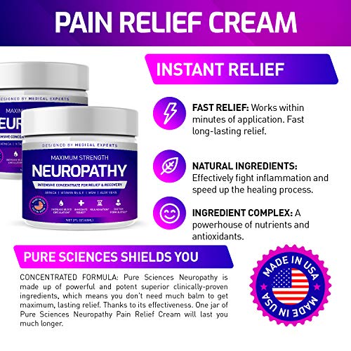 Load image into Gallery viewer, Neuropathy Nerve Pain Relief Cream - Maximum Strength Relief Cream for Foot, Hands, Legs, Toes Includes Arnica, Vitamin B6, Aloe Vera, MSM - Scientifically Developed for Effective Relief 2oz…