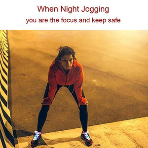 Bslite LED Light Multicolor Shoelaces Battery Powered Nylon Shoestring Lighting with Flashing Led (1Pairs)