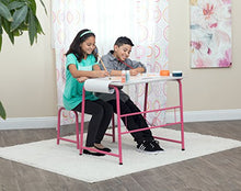 Load image into Gallery viewer, SD Studio Designs Project Center, 55125 Craft Table Play Desk with Bench, Pink/Gray
