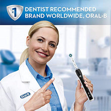 Load image into Gallery viewer, Oral-B 1000 CrossAction Electric Toothbrush, Black, Powered by Braun and Sensitive Gum Care Electric Toothbrush Replacement Brush Heads Refill, 3 Count

