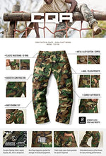 Load image into Gallery viewer, CQR Men's Flex Ripstop Tactical Pants, Water Repellent Stretch Cargo Pants, Lightweight EDC Hiking Work Pants, Dura Flex Print Woodland Olive, 38W x 32L
