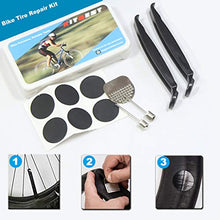 Load image into Gallery viewer, Kitbest Bike Repair Tool Kit. Bicycle Tire Pump, Tire Puncture Repair Kit, Bike Multi Tool Set, Glueless Tire Patches, Bicycle Tire Lever and Portable Bike Bag. Emergency All in One Bike Tool

