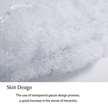 Load image into Gallery viewer, XinChangShangMao Women's Soft Chiffon Petticoat Tutu Skirt White
