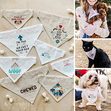 Load image into Gallery viewer, Kimberbell Playful Pet Kerchiefs Machine Embroidery Designs CD, Includes: 8 Different Designs - Each Comes in 4 Sizes, for Animals Large to Extra Small, Hoop Sizes: 4x4” and 5x7”, Patterns for Pets
