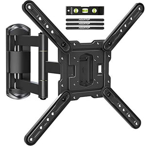 MOUNTUP TV Wall Mounts TV Bracket for Most 26-55 Inches TVs, Full Motion TV Wall Mount with Swivel and Extend 17.7 Inch, TV Mount with Swivel Articulating Arm, Max VESA 400x400mm, MU0009