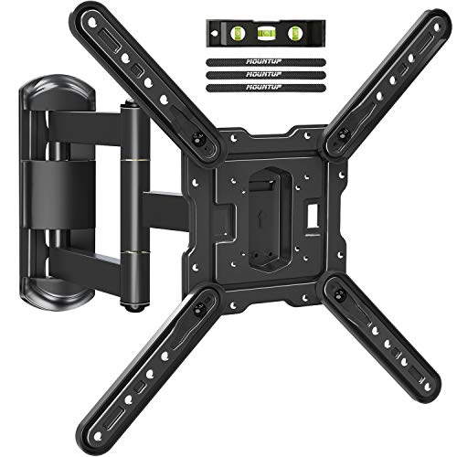 MOUNTUP TV Wall Mounts TV Bracket for Most 26-55 Inches TVs, Full Motion TV Wall Mount with Swivel and Extend 17.7 Inch, TV Mount with Swivel Articulating Arm, Max VESA 400x400mm, MU0009