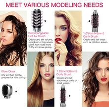 Load image into Gallery viewer, Brightup Hair Dryer Brush, Blow Dryer Brush, Hair Dryer &amp; Volumizer Styler Hot Air Brush, Negative Ionic Electric Hair Dryer &amp; Curler Straightener Brush, Detachable Brush &amp; Interchangeable Brush Head
