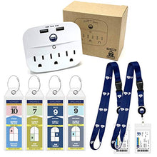 Load image into Gallery viewer, Royal Caribbean Essentials Kit - Cruise Power Strip, Lanyards &amp; Royal Caribbean Luggage Tags
