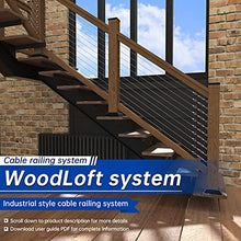 Load image into Gallery viewer, Muzata 5Pack M4 Turnbuckle Hook and Eye T304 Stainless Steel for Cable Railing Wire Rope Hardware Kit Tension Heavy Duty Hanging Sun Shade Sail String Light CN09
