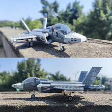 Load image into Gallery viewer, MEOA Military Stem Building Toys for 3 4 5 6 7 8 9 10 11 12+ Year Old Boys 646pcs F35 Lightning II Fighter Building Blocks Sets Jet Airplane Model Kits
