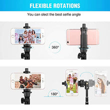 Load image into Gallery viewer, Selfie Stick Tripod 52 Inch Cell Phone Tripod Stand with Bluetooth Remote Smartphone for iPhone 11 Xs X 6 7 8, Android Cellphone Gopro Camera Mount Portable Monopod Feet Travel Lightweight
