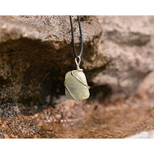 Load image into Gallery viewer, Aquamarine Gemstone Pendant Necklace - Natural Crystal Healing | Stone of Courage | Throat Chakra &amp; Communication Aid | Calming &amp; Soothing Energy to Relax and Reduce Stress | Jewelry for Men &amp; Women
