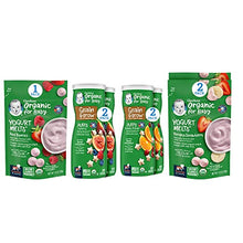 Load image into Gallery viewer, Gerber Up Age Snacks Variety Pack - Organic Yogurt Melts &amp; Organic Puffs, 7Count
