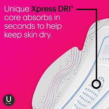 Load image into Gallery viewer, U by Kotex CleanWear Ultra Thin Feminine Pads with Wings, Heavy Absorbency, 40 Count
