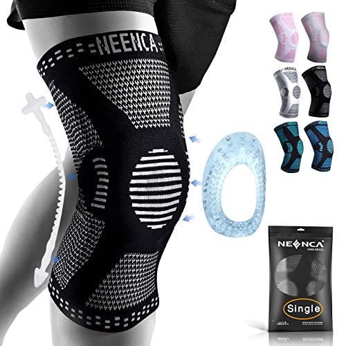 NEENCA Professional Knee Brace,Knee Compression Sleeve Support for Men Women with Patella Gel Pads & Side Stabilizers,Medical Grade Knee Pads for Running,Meniscus Tear,ACL,Arthritis,Joint Pain Relief