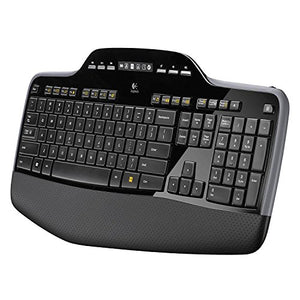 Logitech MK710-RB Desktop Wireless Keyboard/Mouse Combo, Wireless Mouse USB, Black (Renewed)