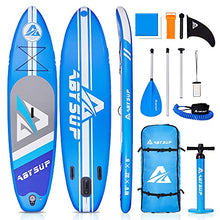 Load image into Gallery viewer, ABYSUP Paddle Board, SUP Paddle Board, 10'6" Inflatable Paddle Board, Paddle Board for Adults, Paddleboard with All Accessories &amp; Carry Bag, Color Blue &amp; White, SUP123
