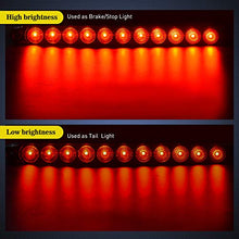 Load image into Gallery viewer, Nilight - TL-10 2PCS 16” 11 LED Red Trailer Light Bar for Park Stop Turn signals Tail Brake Light DOT Compliant IP65 Waterproof Truck Trailer Marker ID Bar, 2 Years Warranty
