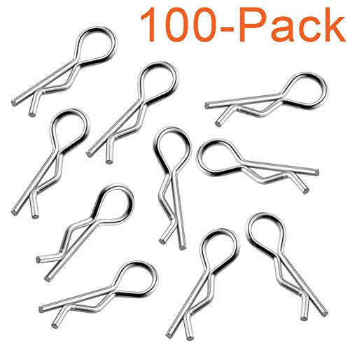 100PCS Universal RC Body Clips Pins for All 1/10 1/12 Scale Redcat HPI Himoto HSP Exceed RC Car Parts Truck Buggy Shell Replacement