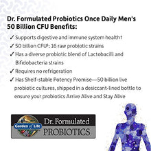 Load image into Gallery viewer, Garden of Life Dr. Formulated Probiotics for Men, Once Daily Men’s Probiotics, 50 Billion CFU Guaranteed, 15 Strains, Shelf Stable, Gluten Dairy &amp; Soy Free One a Day, Prebiotic Fiber, 30 Capsules
