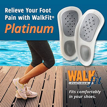 Load image into Gallery viewer, WalkFit Platinum Foot Orthotics Plantar Fasciitis Arch Support Insoles Relieve Foot Back Hip Leg and Knee Pain Improve Balance Alignment Over 25 Million Sold (Men 12-12.5)
