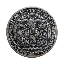 Load image into Gallery viewer, USA Statue of Liberty Skull HOBO Nickel Antique Silver Plated collectionchallenge Coin Satan Series
